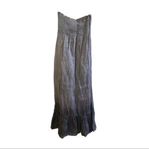 Strapless blue ombré dress